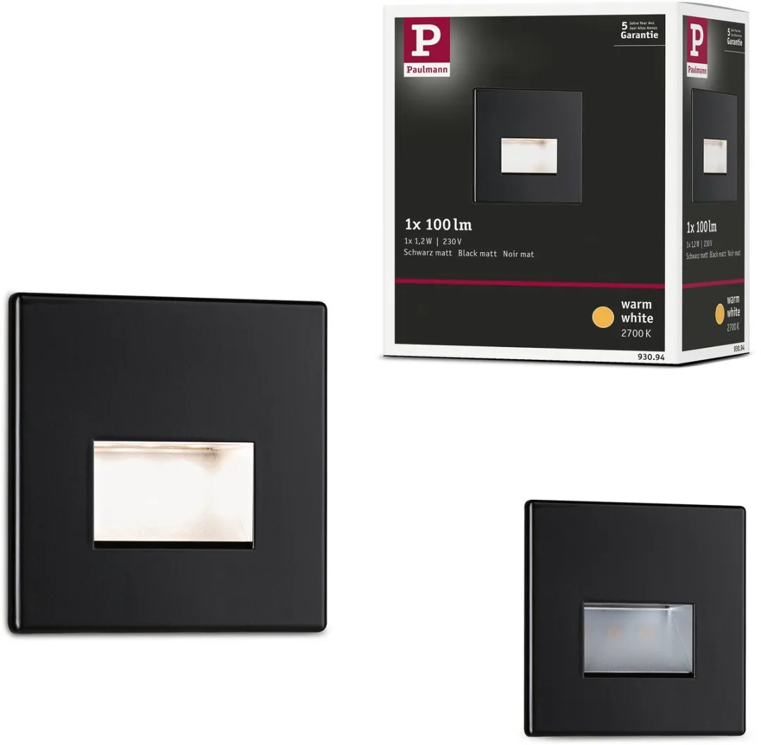 Paulmann Edge LED Wandinbouwlamp 1,2W 2700K