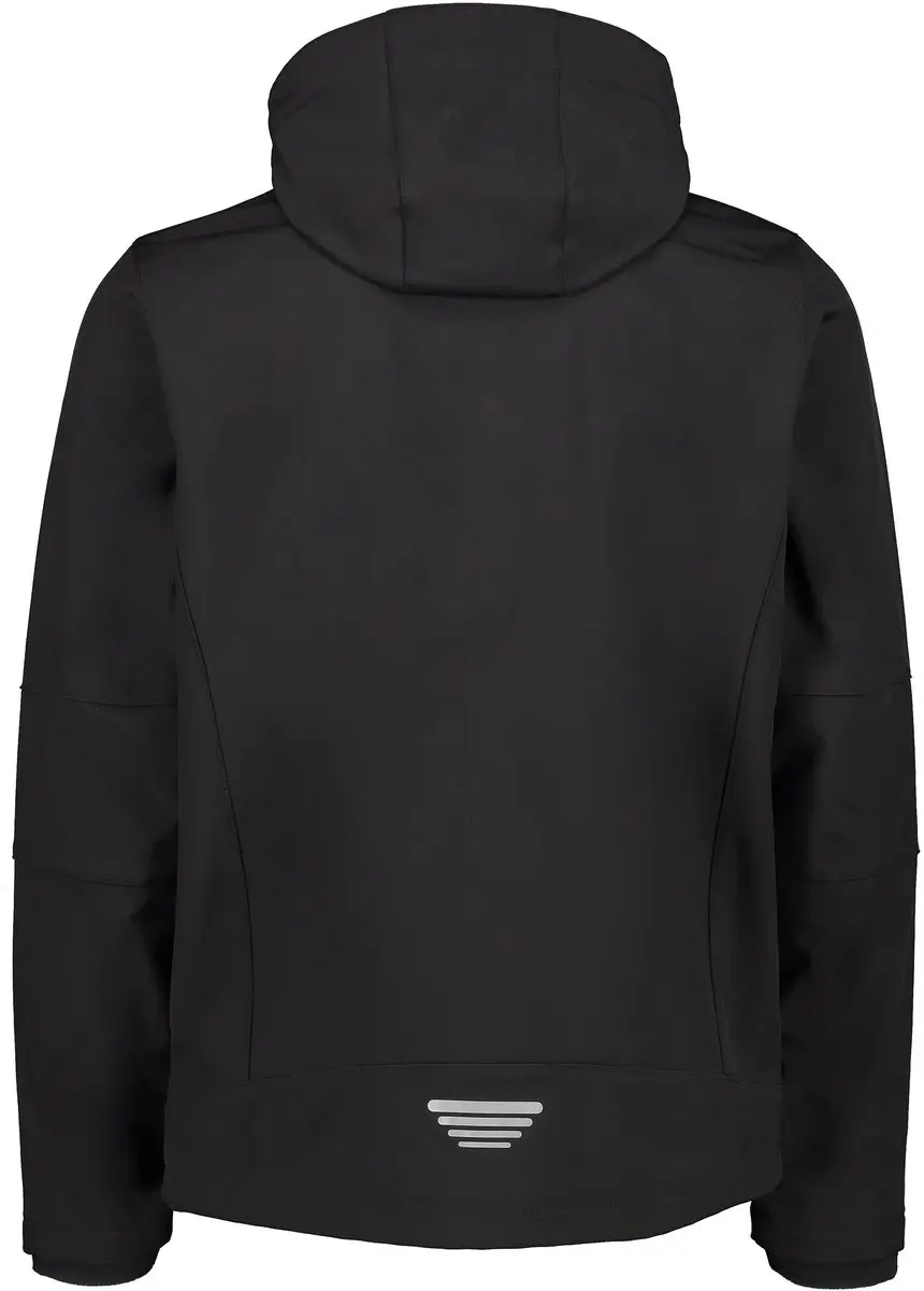 Cmp Softshelljas Zip Hood Heren Polyester Zwart Maat S