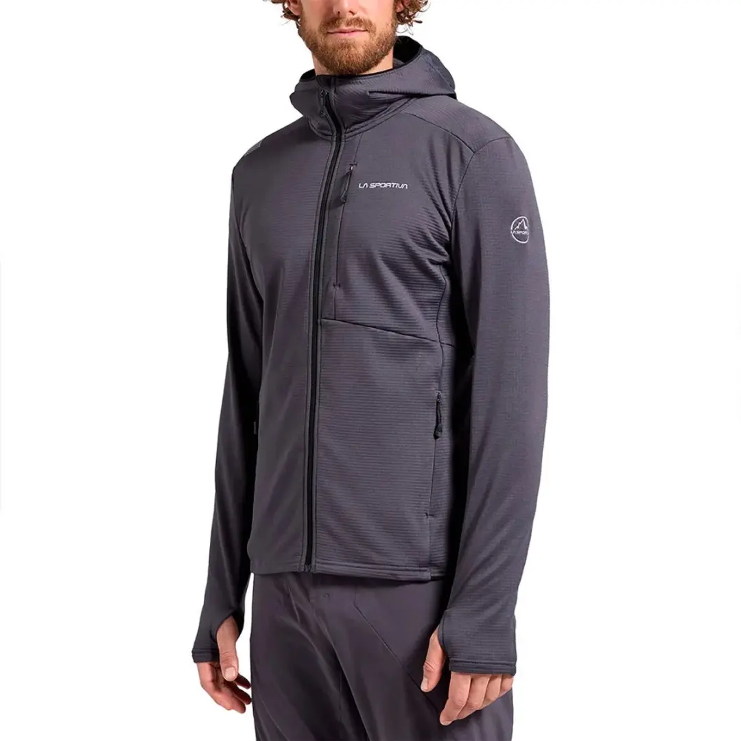 La Sportiva Chill Thermal Fleece Met Kap Grijs S Man