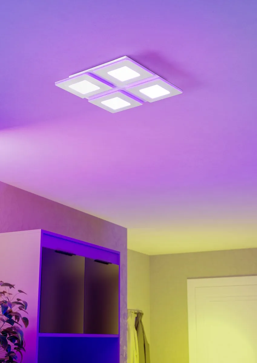 EGLO Padrogiano-Z Plafondlamp - LED - Ø 57 cm - Wit