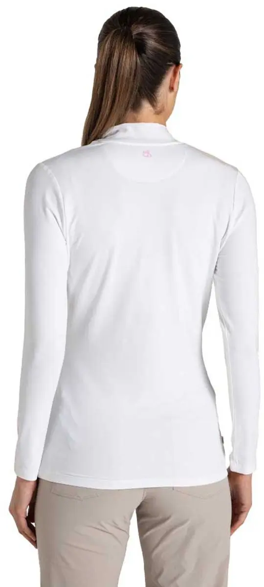 Craghoppers NosiLife Mock Neck Onderhemd Lange Mouwen - Wit - afbeelding 2 van 6
