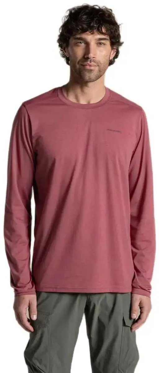 Craghoppers Nosilife Abel T-shirt Met Lange Mouwen Roze XL Man