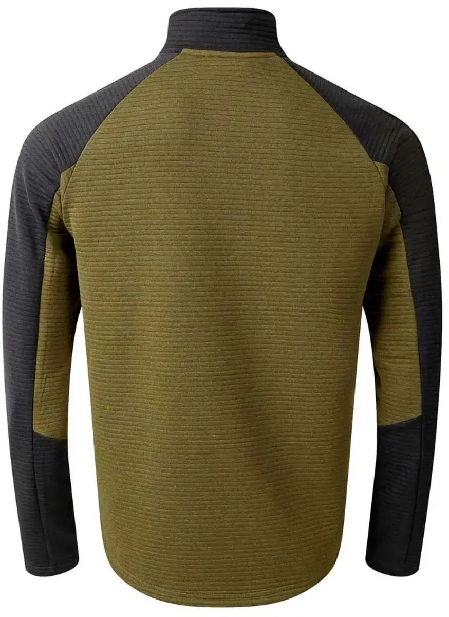 Dare2b Dignify Iv Core Stretch Sweatshirt Met Halve Rits Groen,Zwart S Man - afbeelding 2 van 3