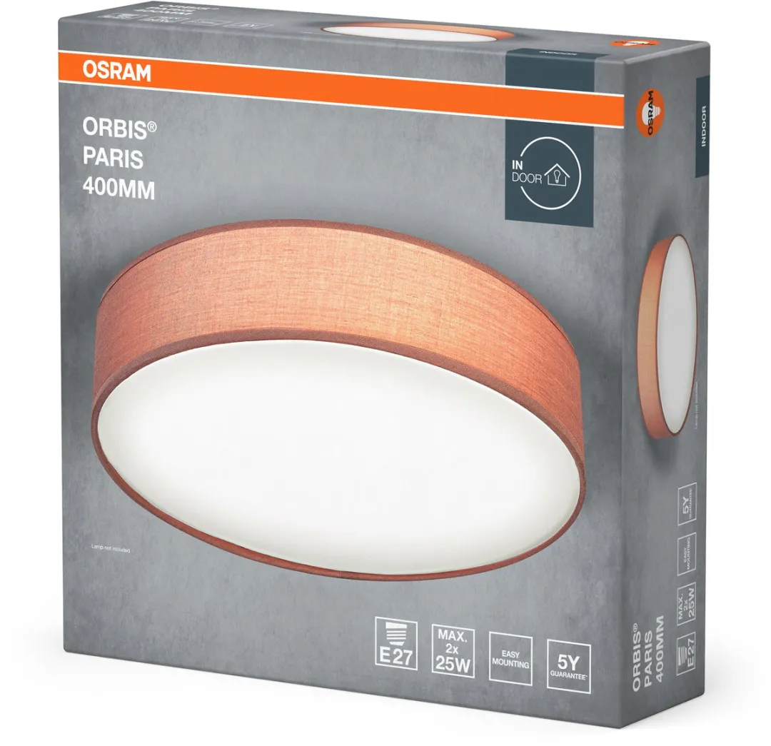 Osram Orbis Paris Plafondlamp 400mm - Bruin - 2xE27