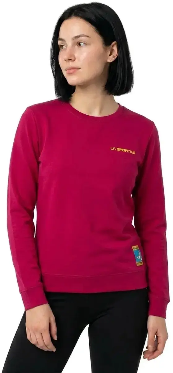 La Sportiva Climbing On The Moon Sweatshirt Roze XS Vrouw