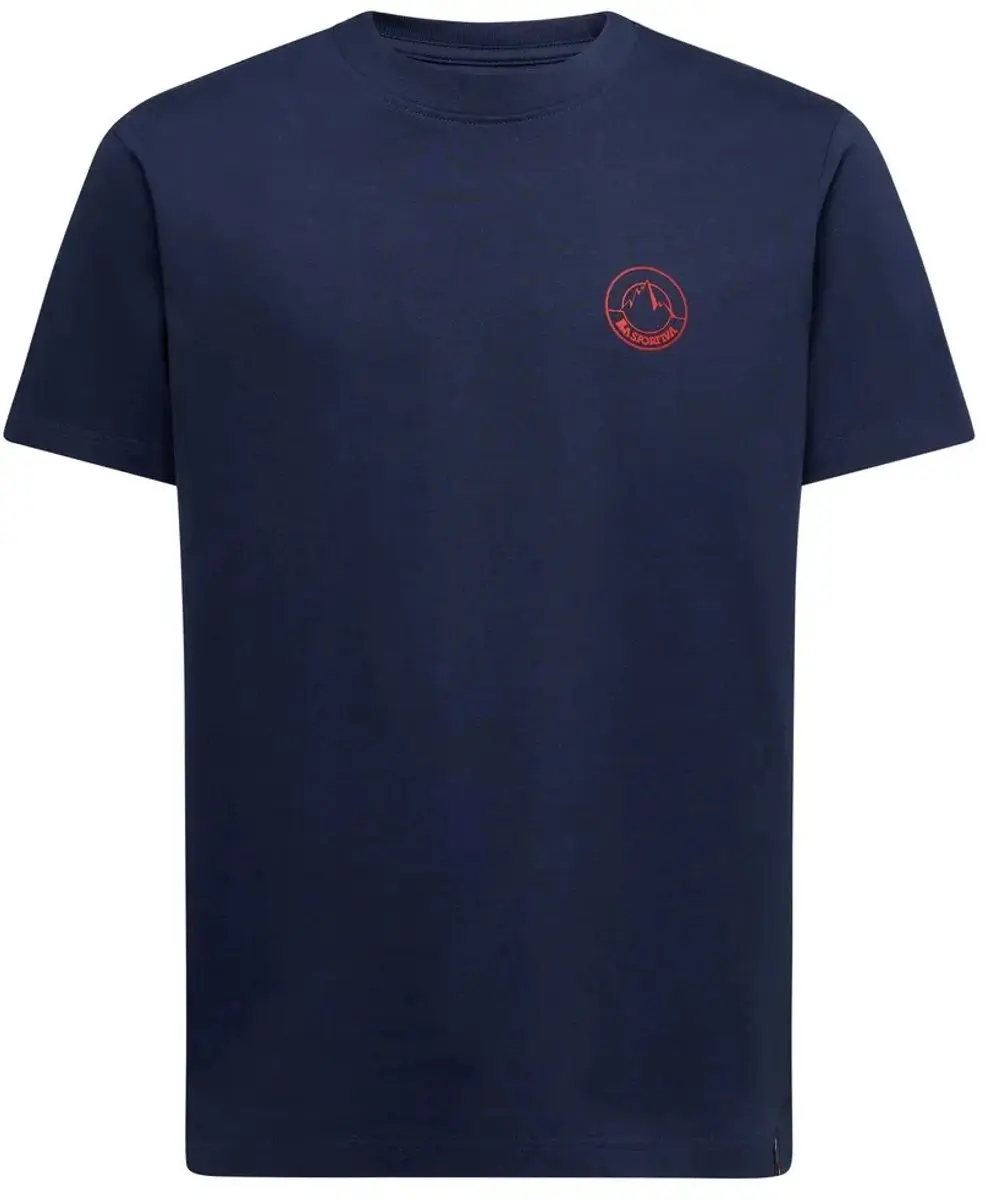 La Sportiva Circle Logo T-shirt Met Korte Mouwen Blauw M Man