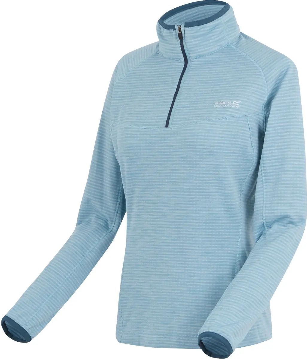 Regatta Yonder II Dames Trainingsshirt 1/4 Rits - Blauw - afbeelding 6 van 6