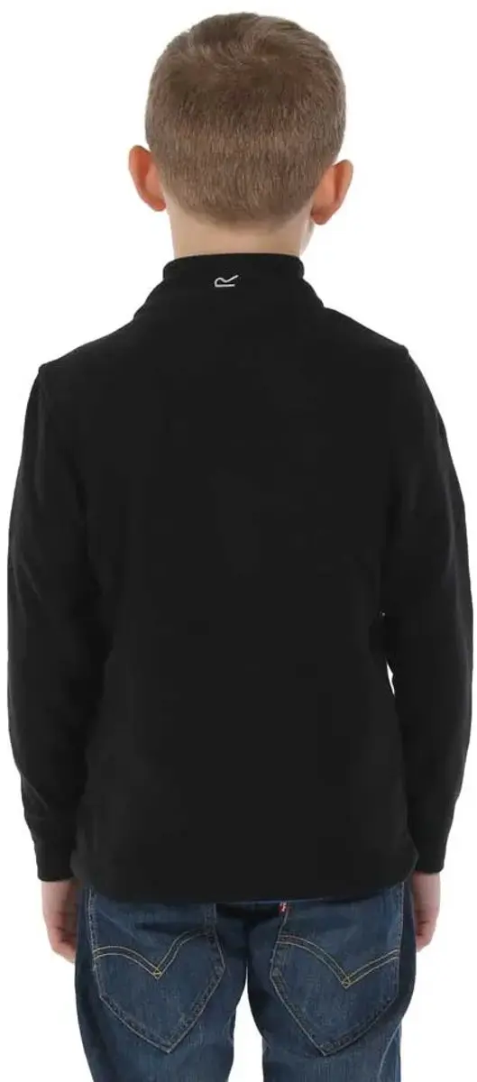 Regatta Hot Shot II Kinderfleece met Halve Rits - Zwart - afbeelding 4 van 6