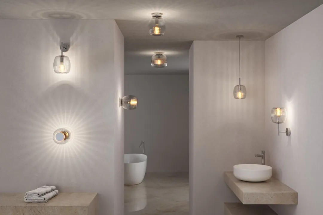 Paulmann LED Plafondlamp Ruya IP44 - Glas/Chroom