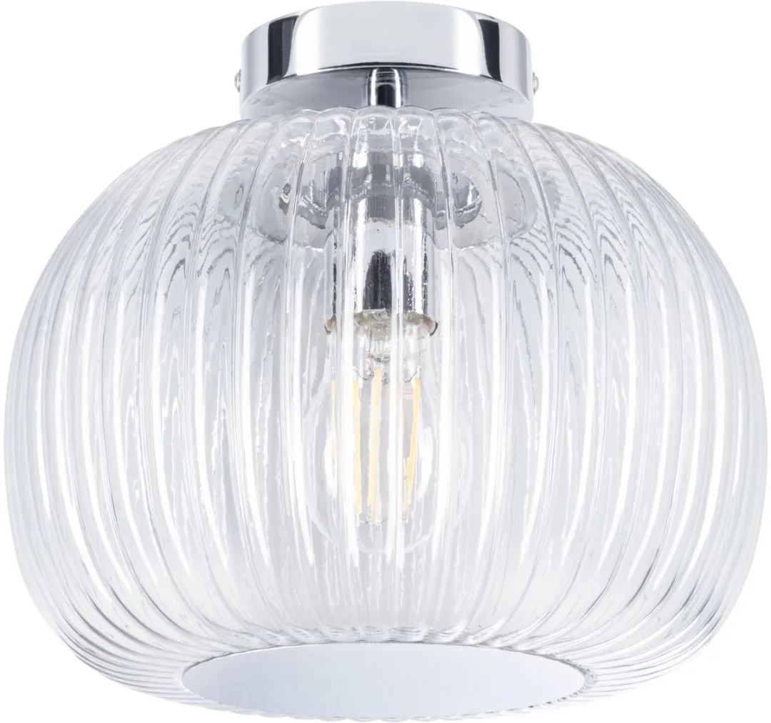 Paulmann LED Plafondlamp Ruya IP44 - Glas/Chroom