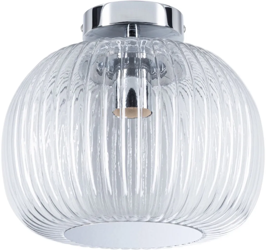 Paulmann LED Plafondlamp Ruya IP44 - Glas/Chroom