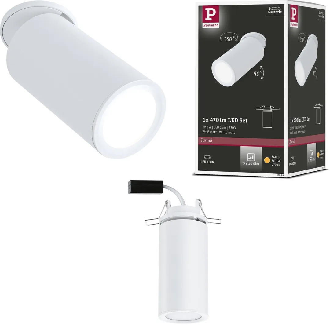 Paulmann LED-inbouwlamp Turnal 60mm 6W