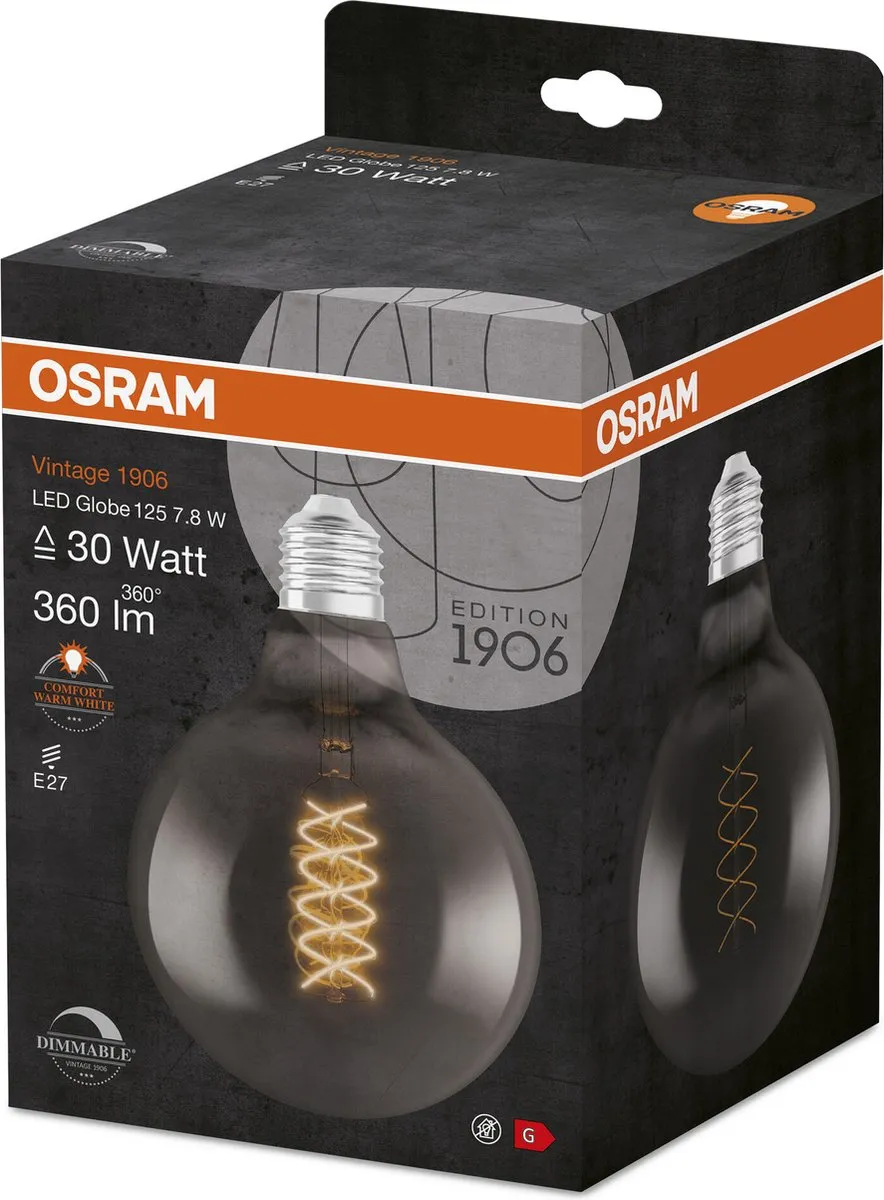 Osram LED Globe 7.8W E27 Warmwit - 124mm - afbeelding 6 van 6