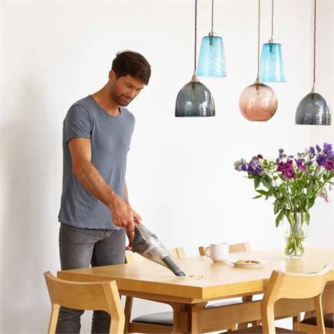 BLACK+DECKER NVC220WC-QW Kruimeldief - Zakloos - Chroom/Titan/Transparant