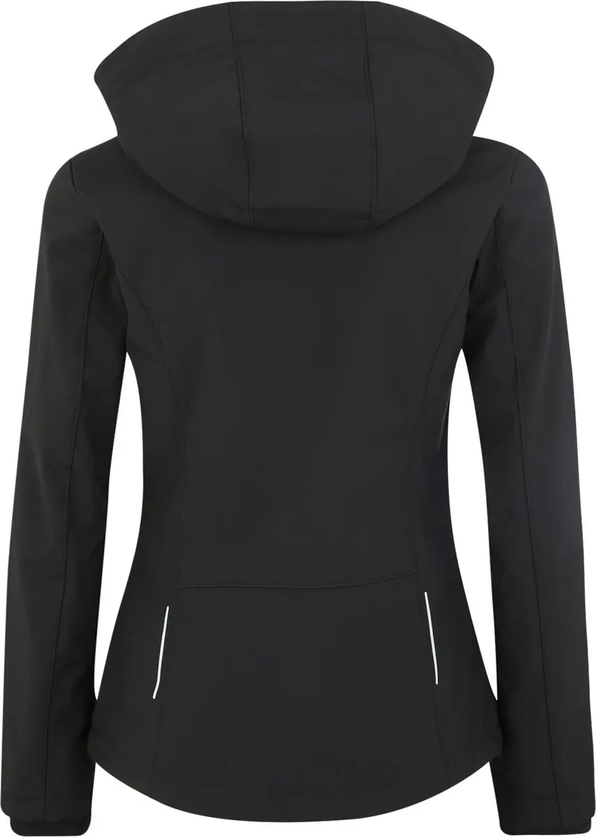 CMP FullZip Hood Softshell Jack Dames - Zwart - afbeelding 3 van 6