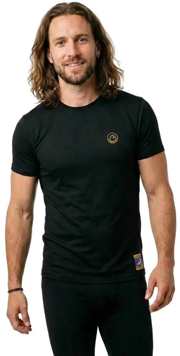 La Sportiva Climbing on the Moon T-shirt - Nero/Giallo - afbeelding 4 van 4