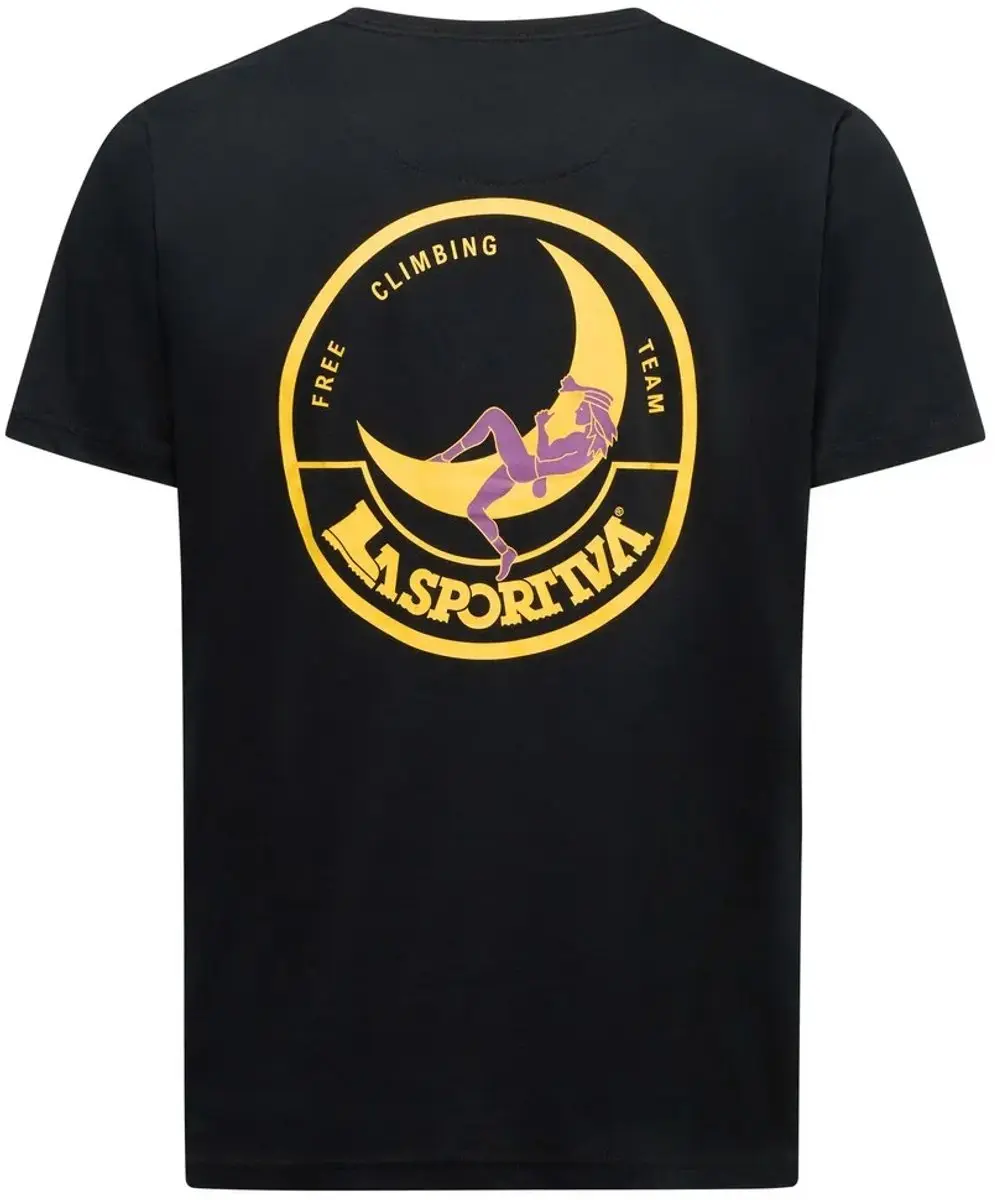 La Sportiva Climbing on the Moon T-shirt - Nero/Giallo - afbeelding 2 van 4
