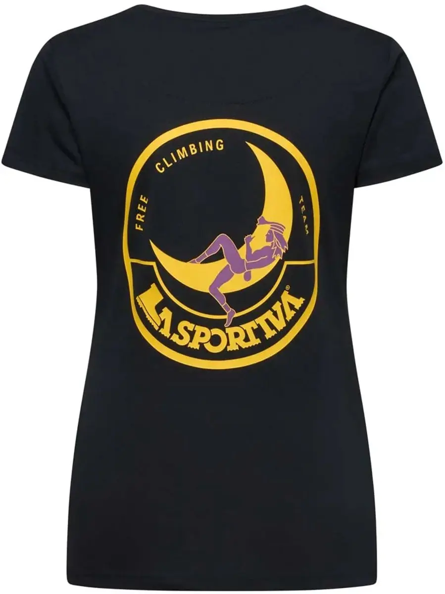 La Sportiva Climbing On The Moon T-shirt Met Korte Mouwen Zwart L Vrouw - afbeelding 3 van 4