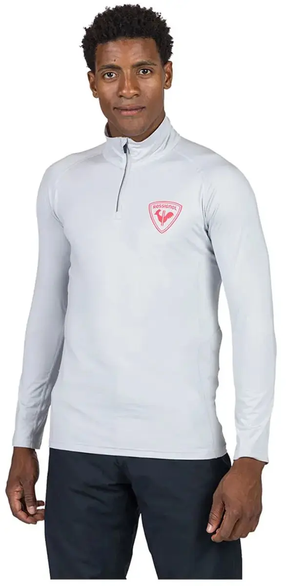 Rossignol New Hero Classique Fleece Met Halve Rits Grijs L Man