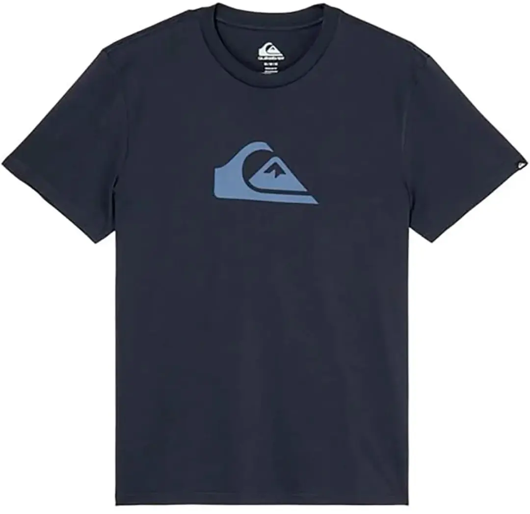 Quiksilver Evo Comp Logo T-shirt Met Korte Mouwen Blauw L Man
