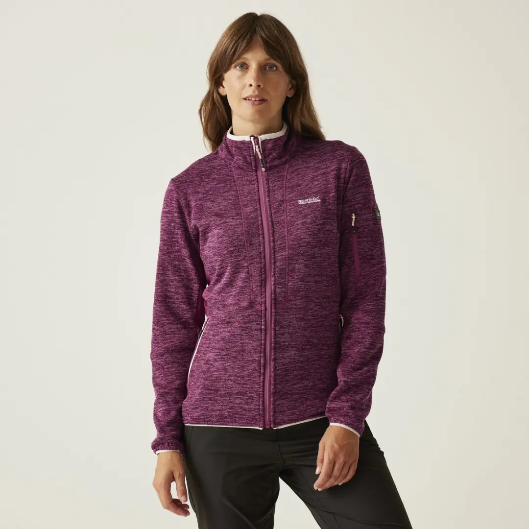 Fleece Wandelen Dames Textuur Rits Ralina