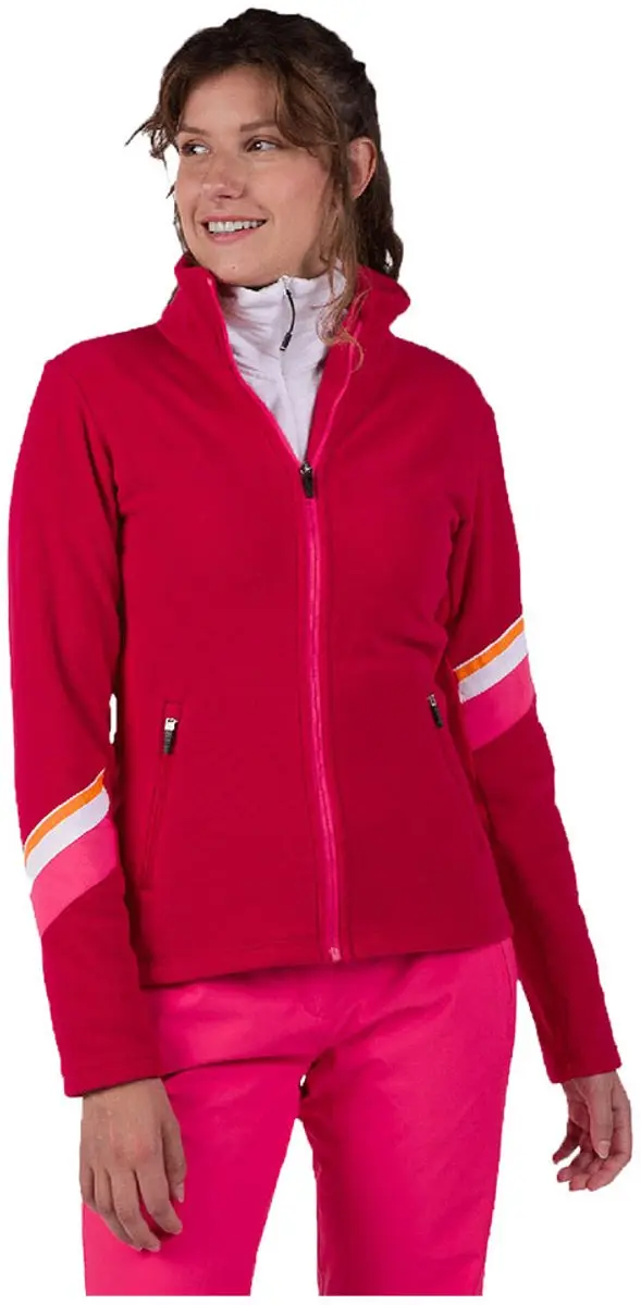 Rossignol Strawpile Fleece Met Volledige Rits Rood,Roze S Vrouw