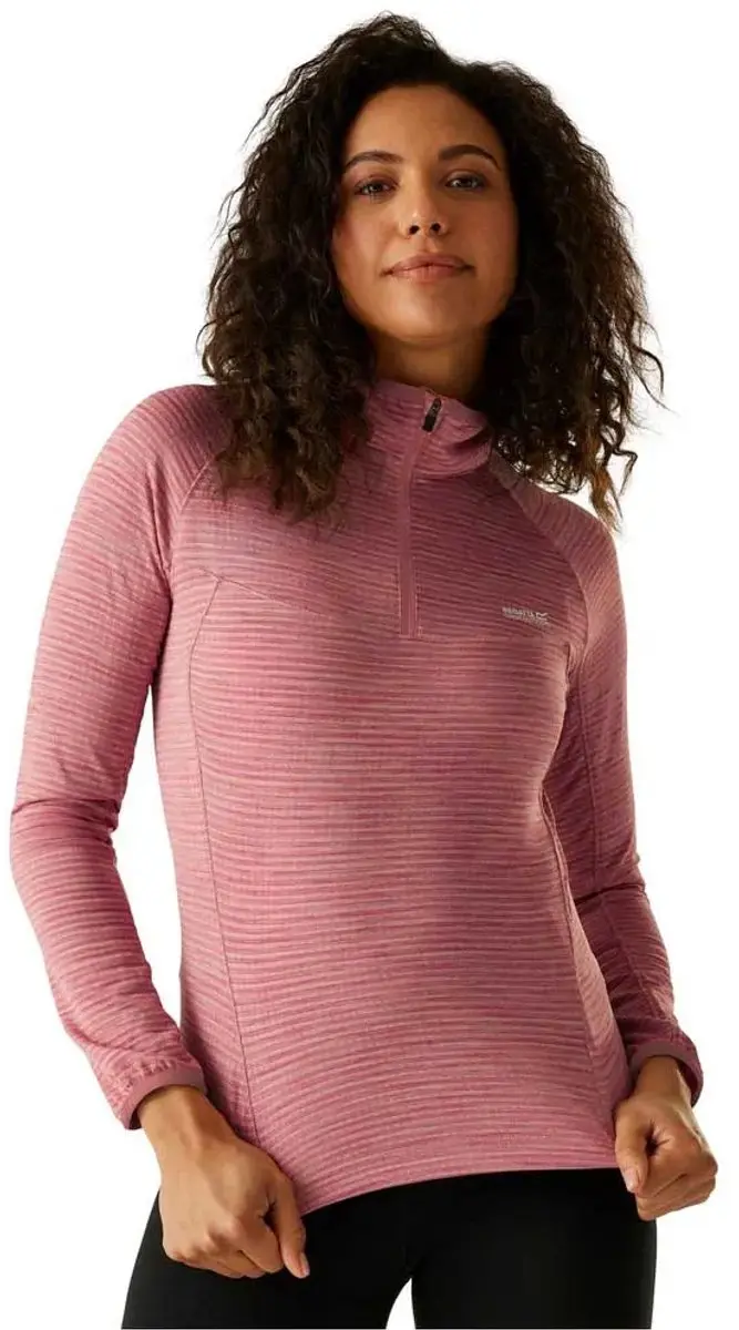 Regatta Yonder Ii Fleece Met Halve Rits Roze 48 Vrouw