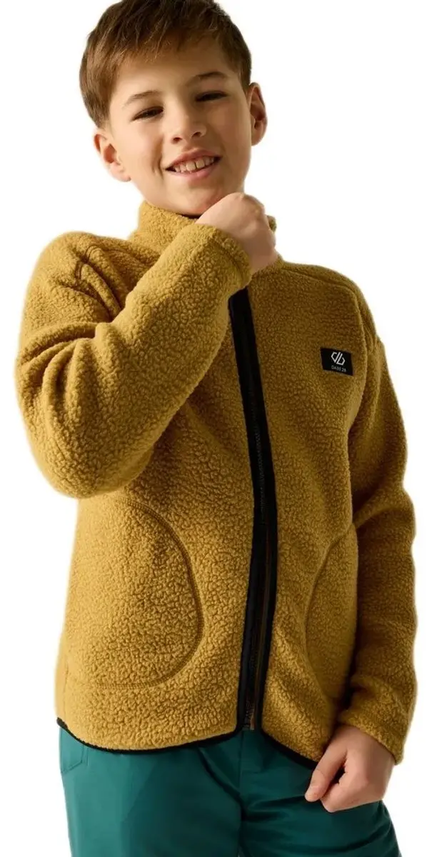 Dare2b Zesty Ii Fleece Met Volledige Rits Geel 14 Years Kinderen
