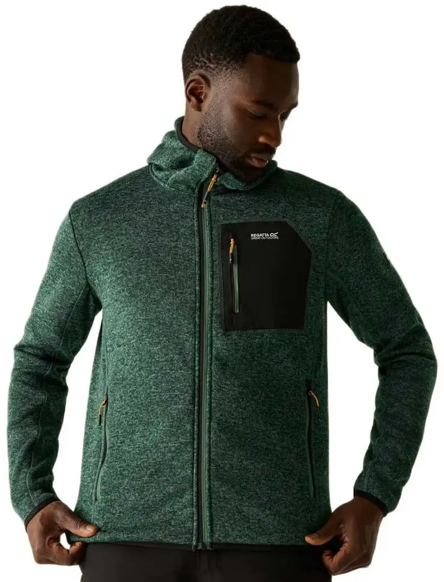 Regatta Newhill Fleece Met Volledige Rits Groen L Man