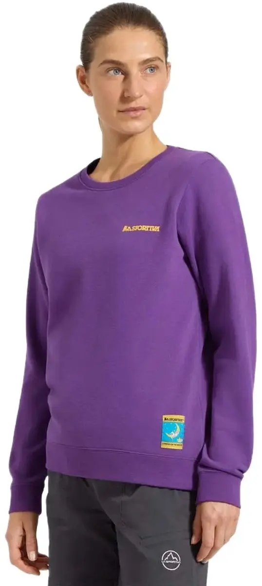 La Sportiva Climbing On The Moon Sweatshirt Paars XS Vrouw
