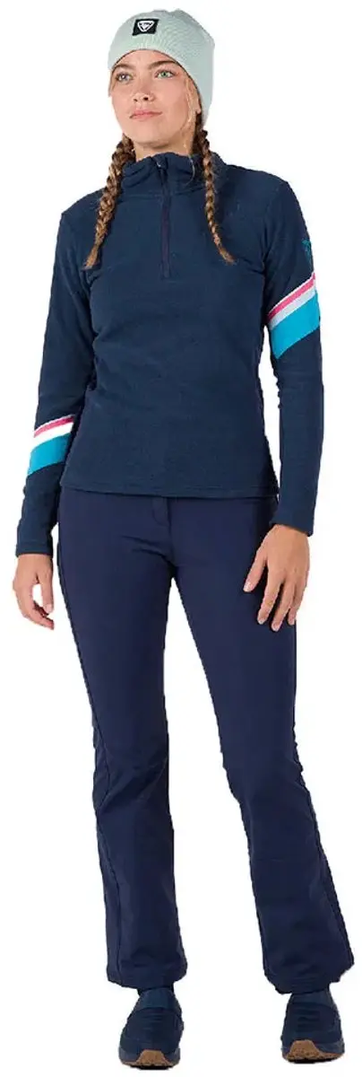 Rossignol Strawpile Damesfleece met Halve Rits - Dark Navy - afbeelding 6 van 6