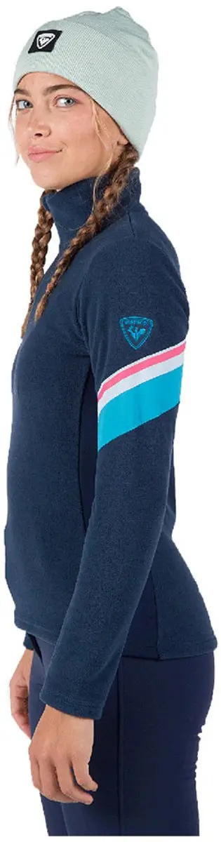 Rossignol Strawpile Damesfleece met Halve Rits - Dark Navy - afbeelding 5 van 6