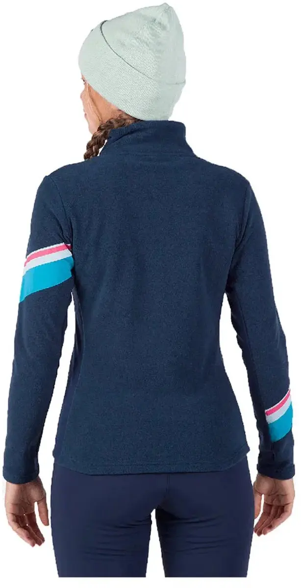 Rossignol Strawpile Damesfleece met Halve Rits - Dark Navy - afbeelding 3 van 6