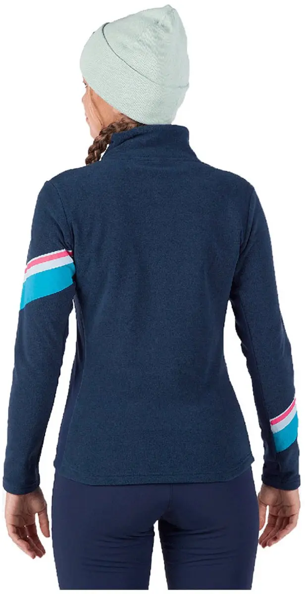 Rossignol Strawpile Damesfleece met Halve Rits - Dark Navy - afbeelding 2 van 6