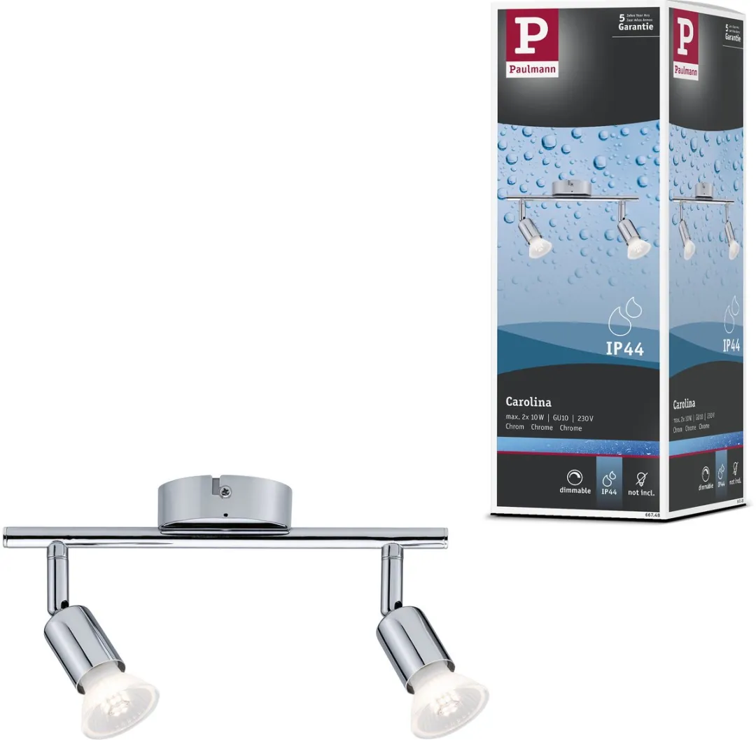 Paulmann Spotlight Carolina IP44 GU10 2x10W