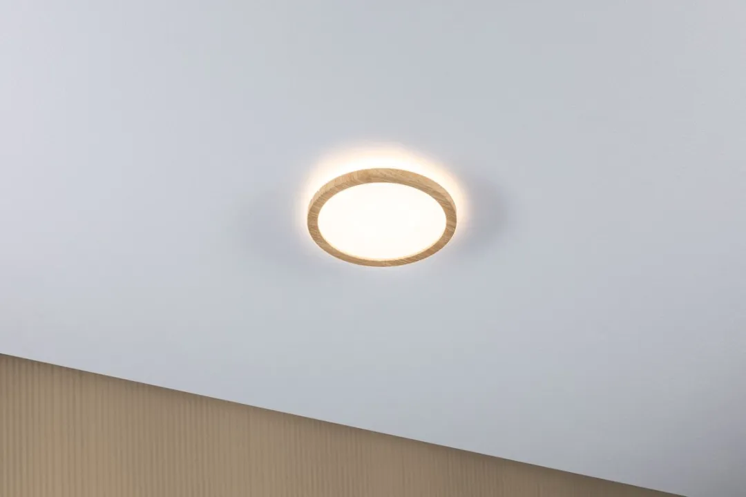 Paulmann Atria Shine LED-paneel 11,2W 850lm 3000K - Houtlook