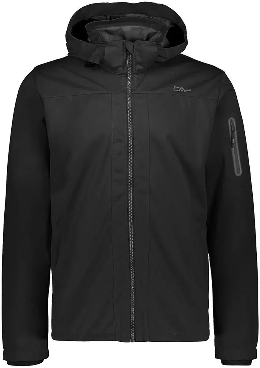 Cmp Zip Hood 39a5027 Softshelljack Zwart 5XL Man