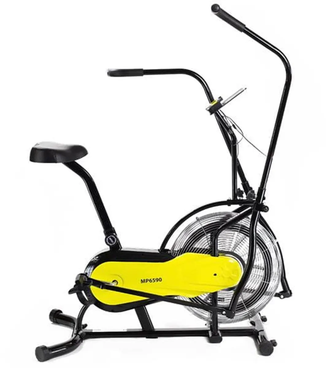HMS MP6590 Luchtweerstand Hometrainer - Zwart/Geel - afbeelding 2 van 6