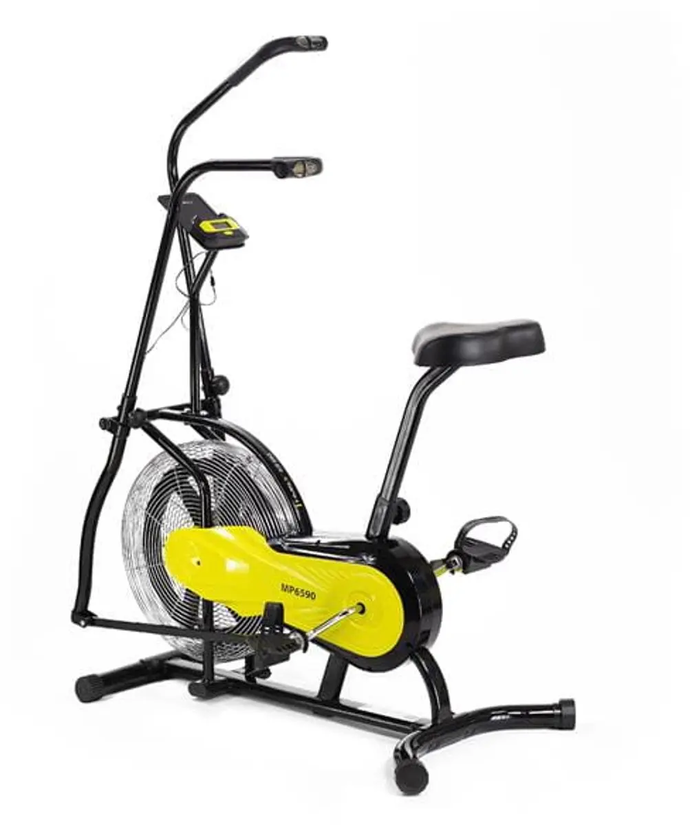 HMS MP6590 Luchtweerstand Hometrainer - Zwart/Geel - afbeelding 4 van 6