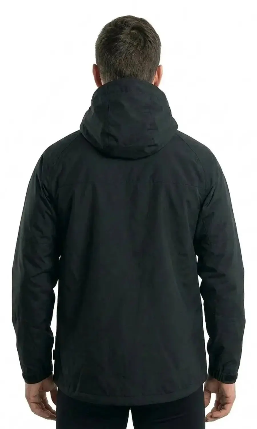 Trespass regenjas Corvo Jacket - Herenjas Tp75 Zwart - afbeelding 3 van 6