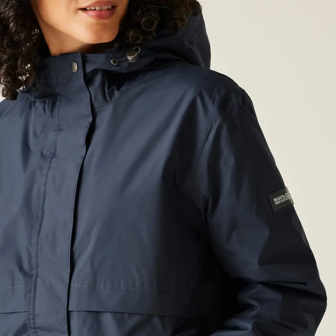 Regatta Brielly Waterdicht Damesjack - Blauw - 46 - afbeelding 4 van 6