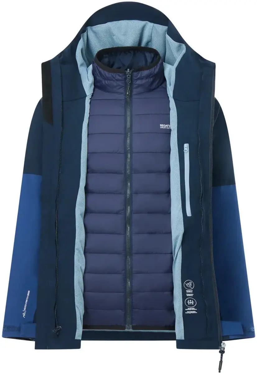 Regatta Wentwood 3-in-1 Wandeljack - Blauw - afbeelding 3 van 5