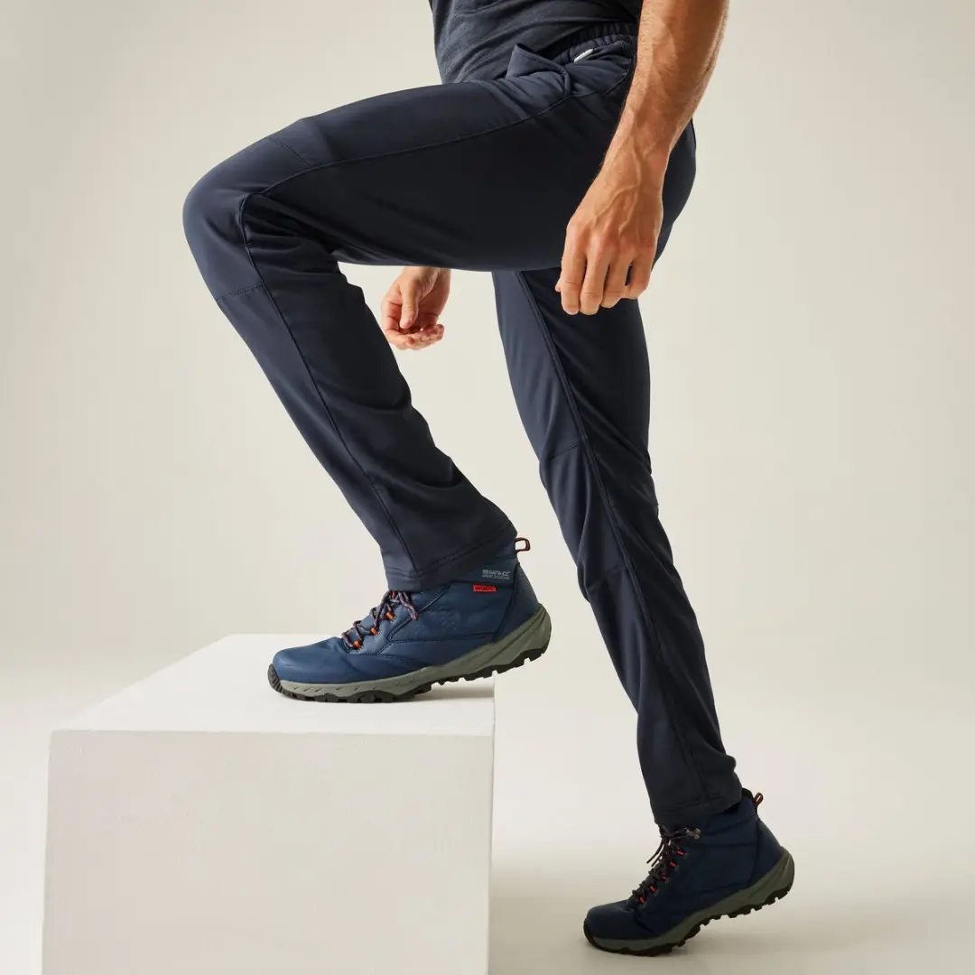 Regatta-Geo II Softshell wandelbroek voor heren-Marineblauw