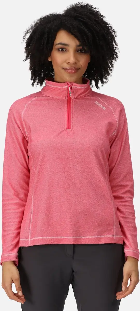 De Montes wandelfleece met halve rits voor dames