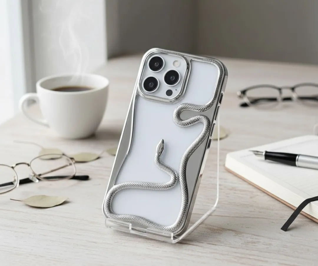 NUVEX iPhone 15 Pro Hoesje - Zilverkleurig Transparant