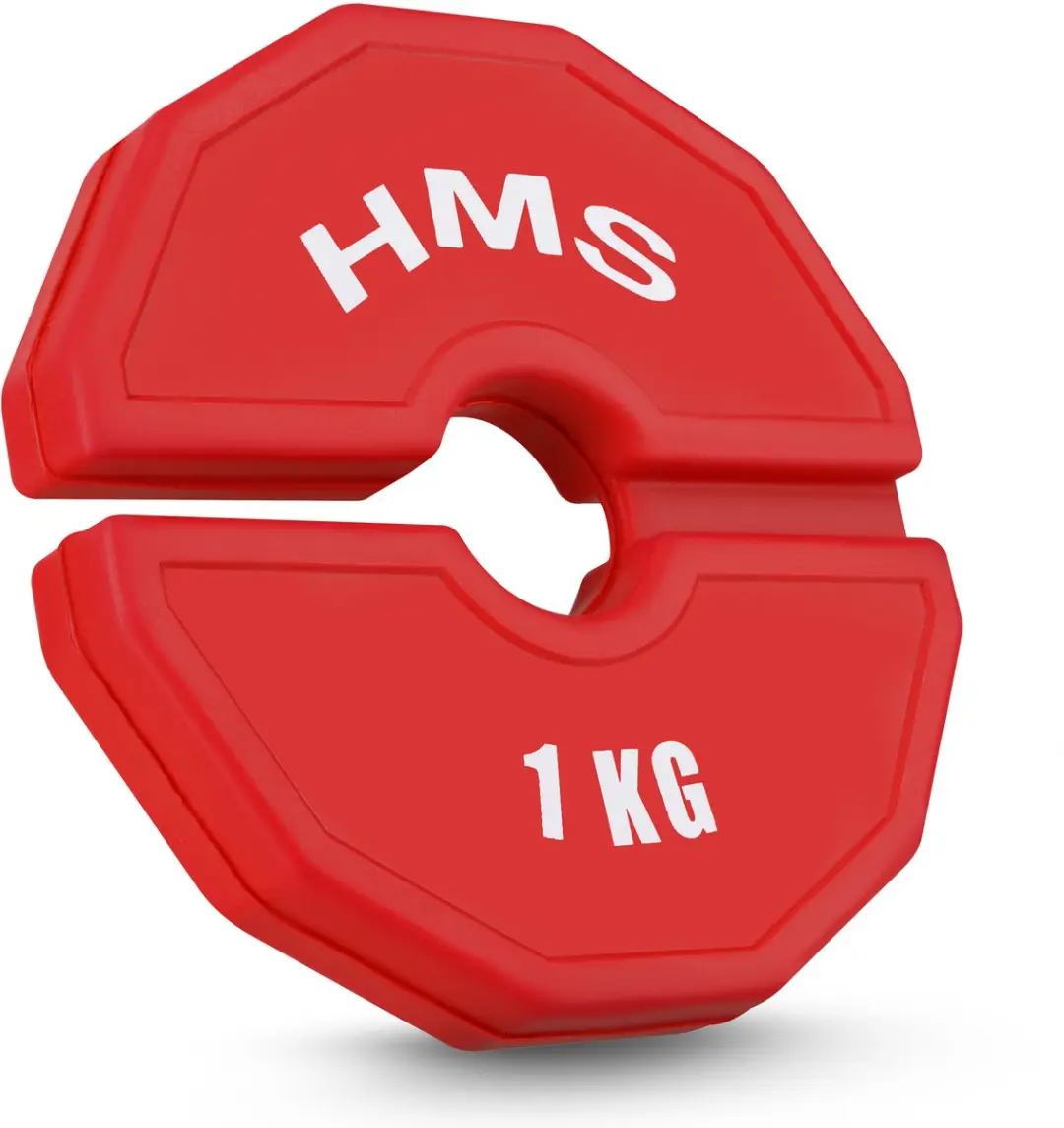 HMS TSN100 Gewichtschijf - 2 x 1 kg - Rood - afbeelding 6 van 6
