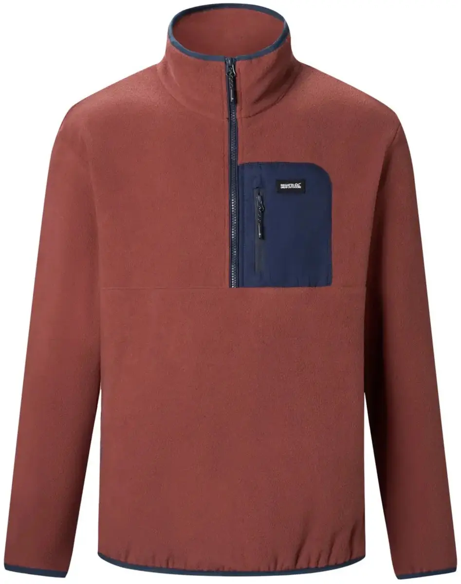 Regatta Frankie Fleece Met Halve Rits Rood,Oranje XL Man