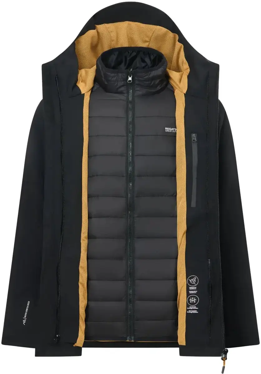 Regatta Wentwood 3-in-1 Wandeljack - Zwart - M - afbeelding 3 van 6