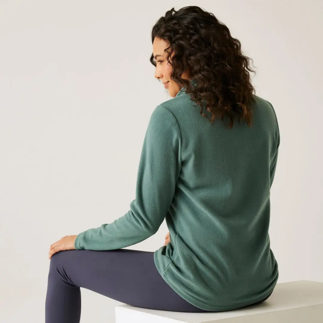Regatta Sweethart Damesfleece Half Rits - Groen - afbeelding 6 van 6