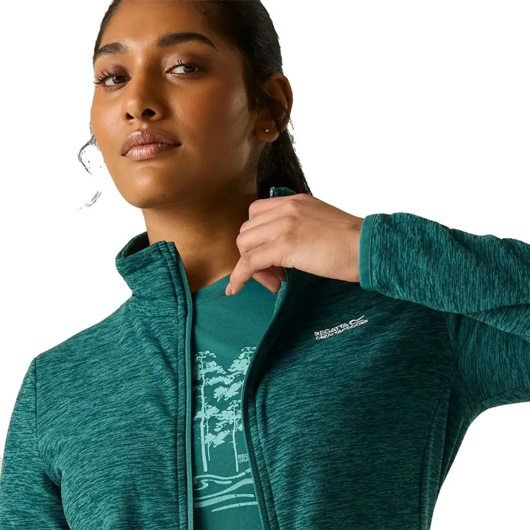 Regatta Harrow Fleece Met Volledige Rits Groen 40 Vrouw - afbeelding 5 van 5